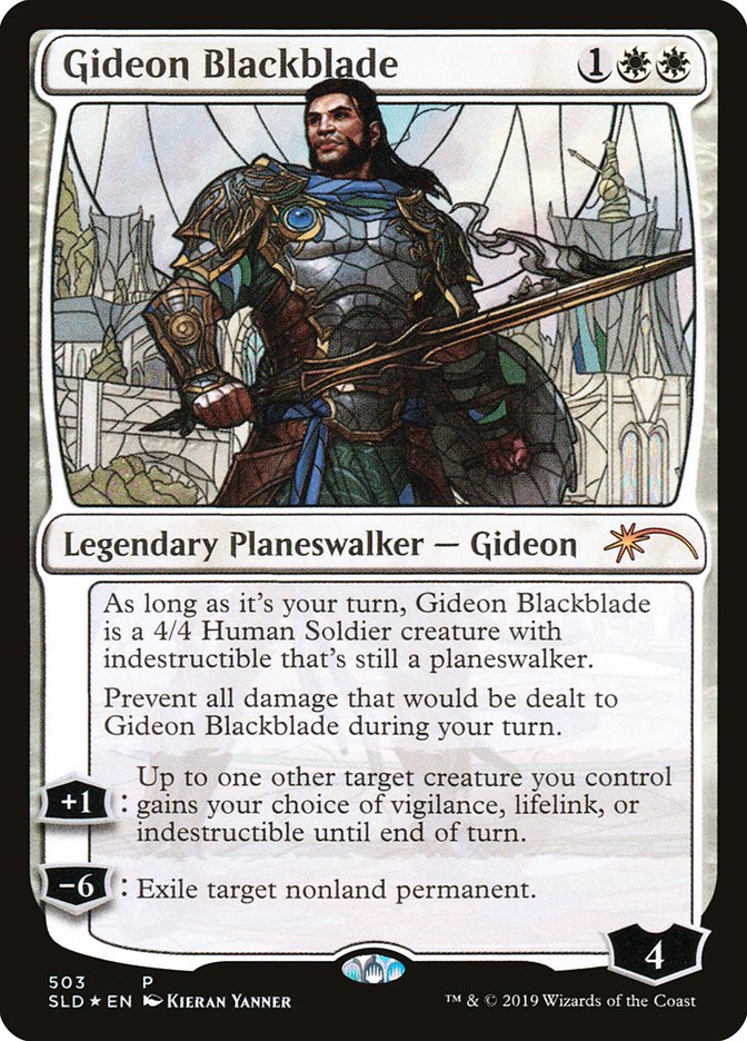 Gideon Blackblade (Stained Glass) [Secret Lair Drop Promos] | Gate City Games LLC