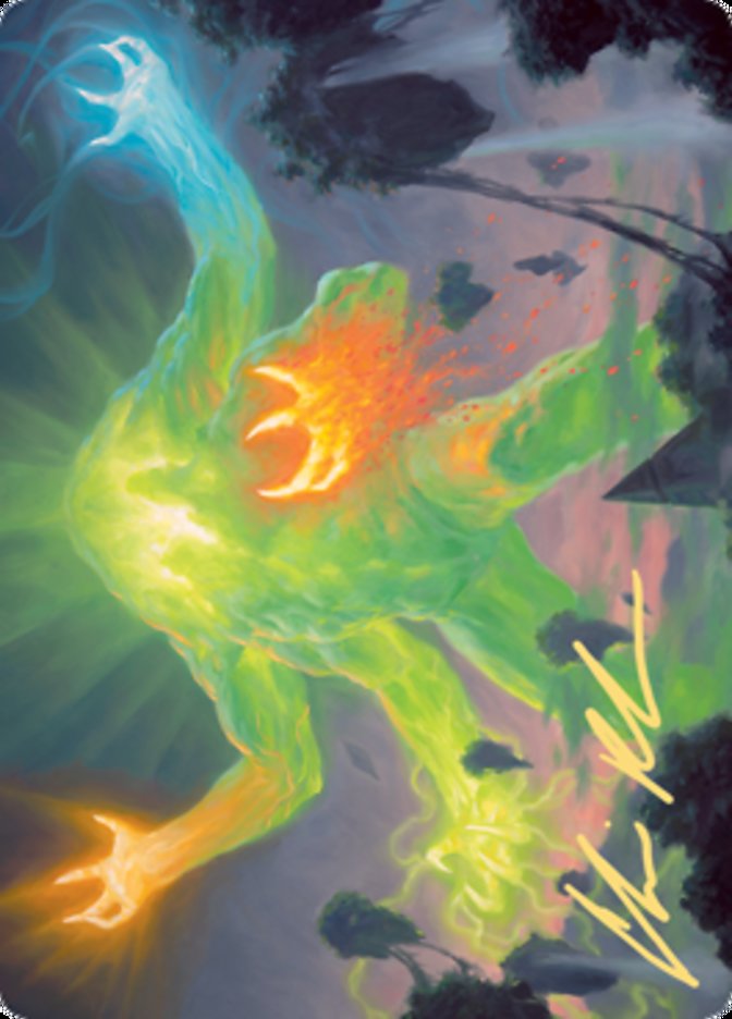 Omnath, Locus of Creation Art Card (Gold-Stamped Signature) [Zendikar Rising Art Series] | Gate City Games LLC