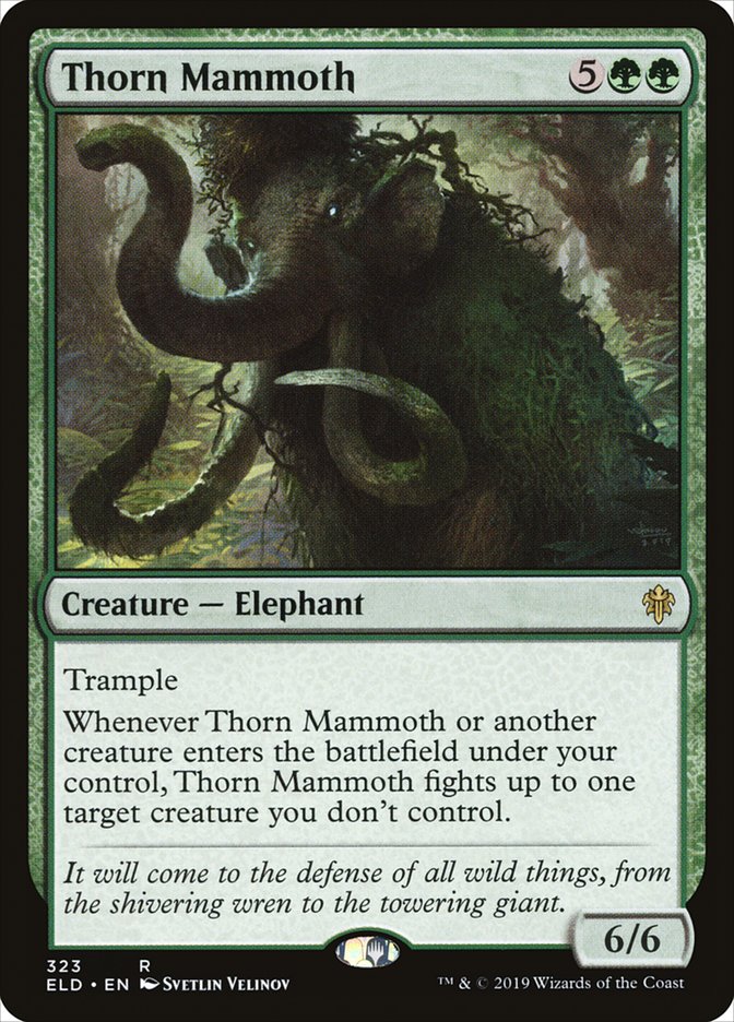 Thorn Mammoth [Throne of Eldraine] | Gate City Games LLC