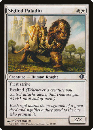 Sigiled Paladin [Shards of Alara] | Gate City Games LLC