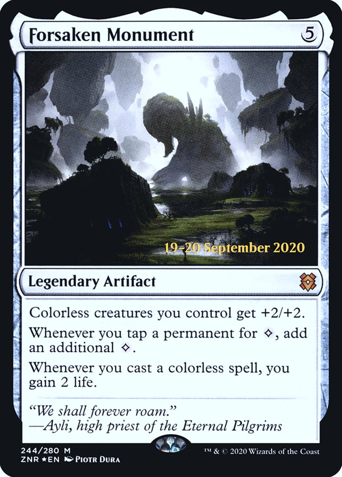 Forsaken Monument  [Zendikar Rising Prerelease Promos] | Gate City Games LLC