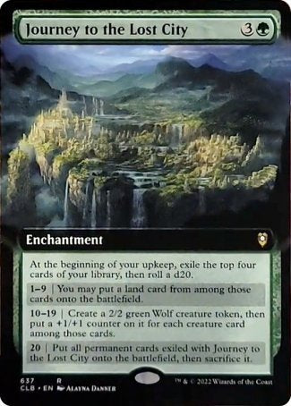 Journey to the Lost City (Extended Art) [Commander Legends: Battle for Baldur's Gate] | Gate City Games LLC