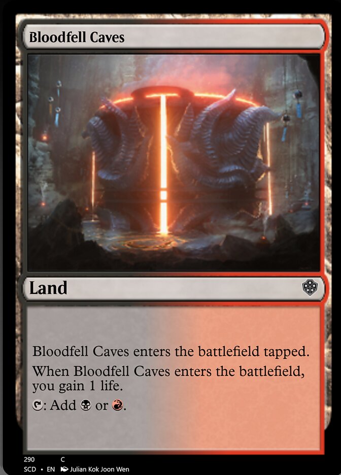 Bloodfell Caves [Starter Commander Decks] | Gate City Games LLC