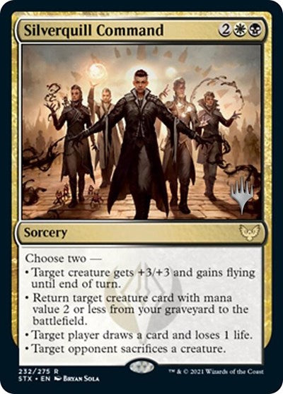 Silverquill Command (Promo Pack) [Strixhaven: School of Mages Promos] | Gate City Games LLC