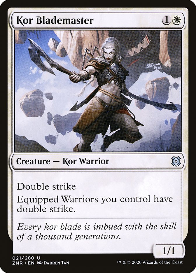 Kor Blademaster [Zendikar Rising] | Gate City Games LLC