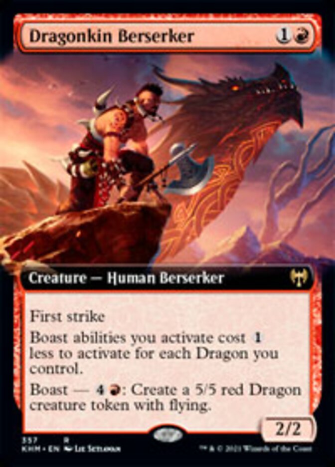 Dragonkin Berserker (Extended Art) [Kaldheim] | Gate City Games LLC