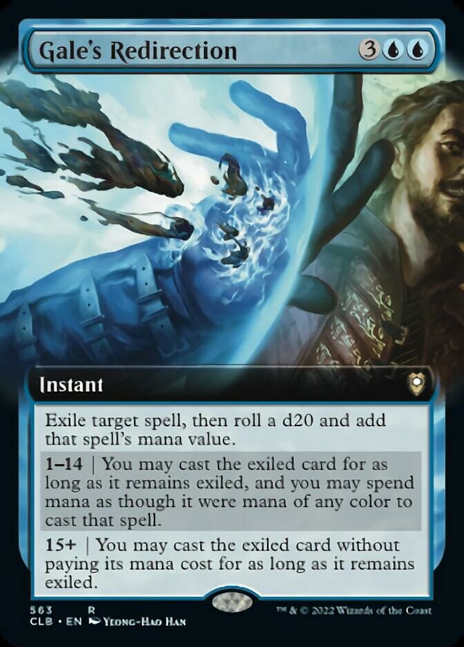 Gale's Redirection (Extended Art) [Commander Legends: Battle for Baldur's Gate] | Gate City Games LLC