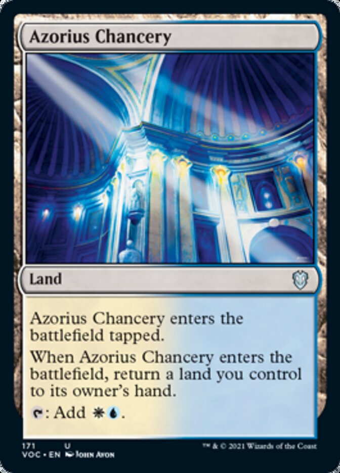 Azorius Chancery [Innistrad: Crimson Vow Commander] | Gate City Games LLC