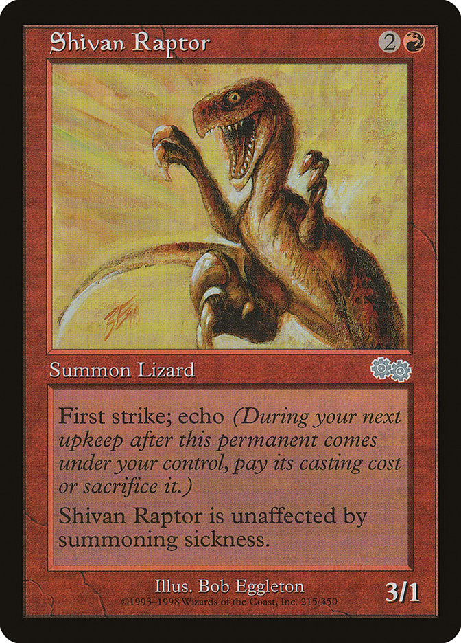 Shivan Raptor [Urza's Saga] | Gate City Games LLC
