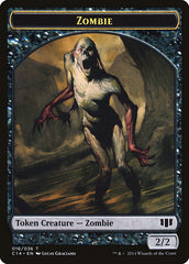 Demon (013/036) // Zombie (016/036) Double-sided Token [Commander 2014 Tokens] | Gate City Games LLC