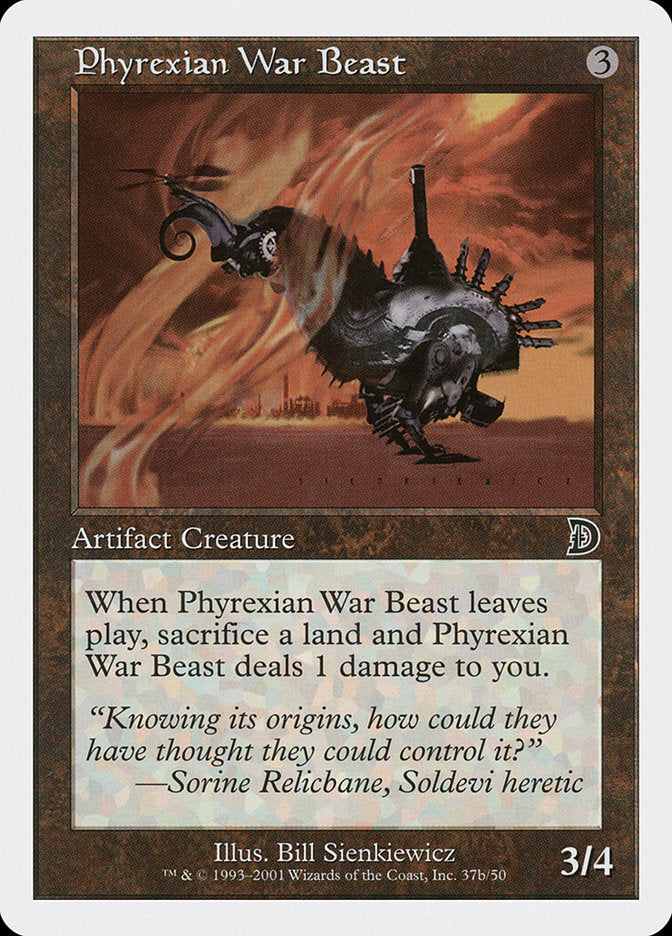 Phyrexian War Beast (Signature on Right) [Deckmasters] | Gate City Games LLC