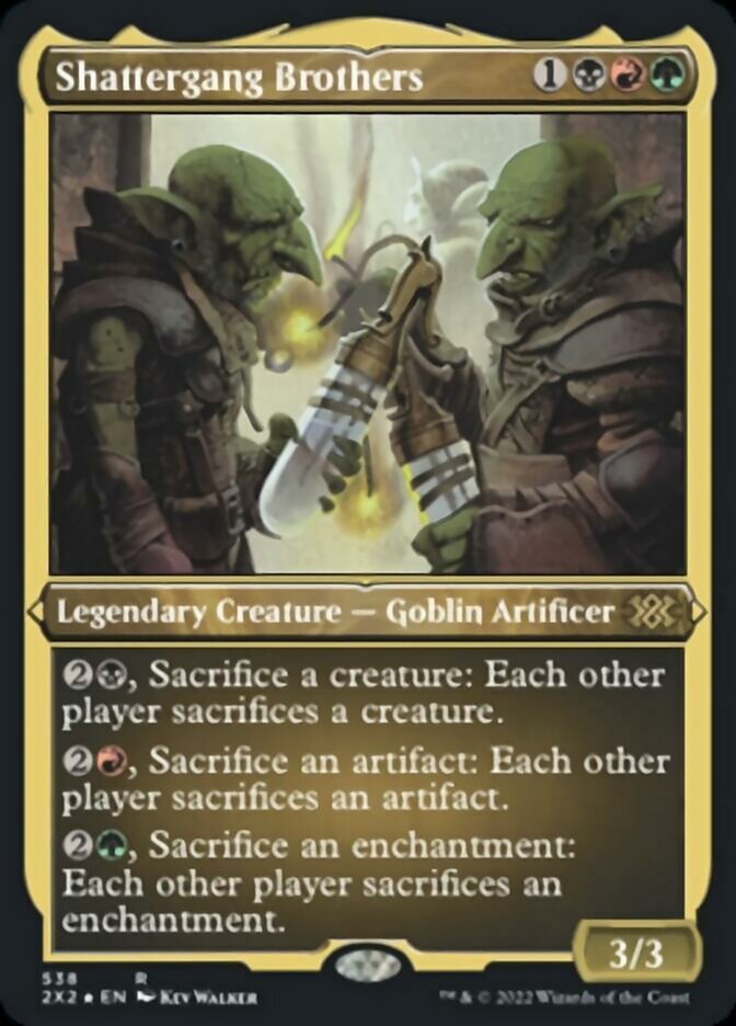 Shattergang Brothers (Foil Etched) [Double Masters 2022] | Gate City Games LLC