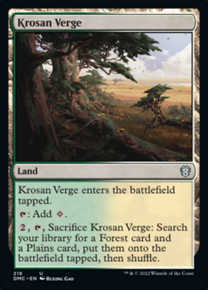 Krosan Verge [Dominaria United Commander] | Gate City Games LLC