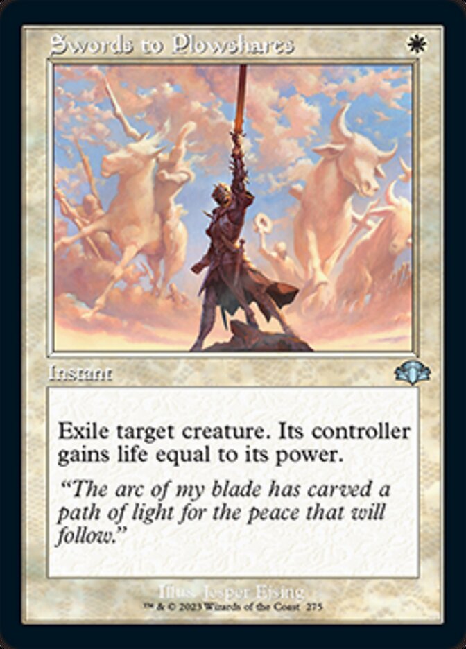 Swords to Plowshares (Retro) [Dominaria Remastered] | Gate City Games LLC