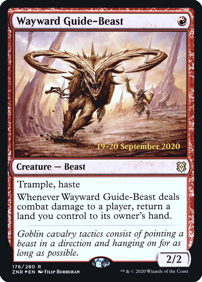 Wayward Guide-Beast  [Zendikar Rising Prerelease Promos] | Gate City Games LLC