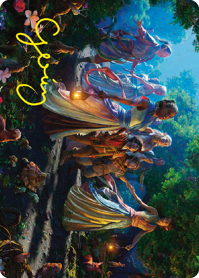 Realm Seekers Art Card (Gold-Stamped Signature) [The Lord of the Rings: Tales of Middle-earth Art Series] | Gate City Games LLC