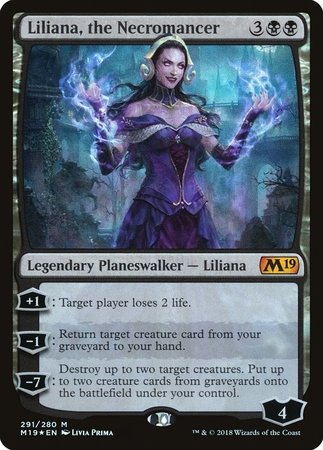 Liliana, the Necromancer [Core Set 2019] | Gate City Games LLC