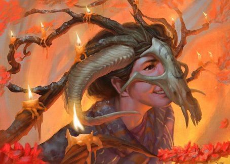 Hedgewitch's Mask Art Card [Innistrad: Midnight Hunt Art Series] | Gate City Games LLC