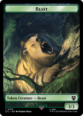 Beast // Treefolk Double Sided Token [The Lord of the Rings: Tales of Middle-Earth Commander Tokens] | Gate City Games LLC