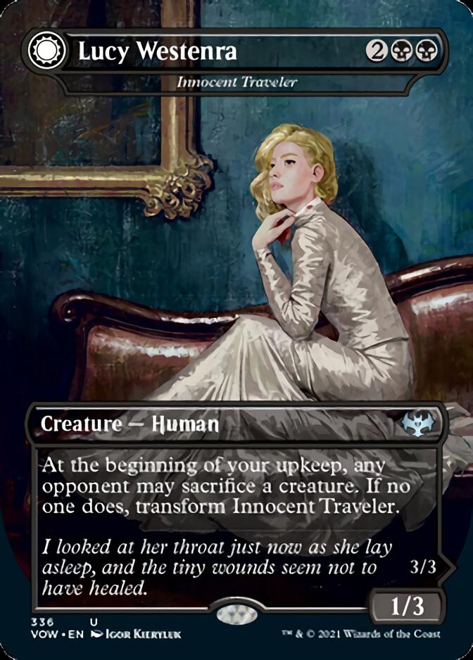 Innocent Traveler // Malicious Invader - Lucy Westenra // Lucy, Arisen Vampire [Innistrad: Crimson Vow] | Gate City Games LLC