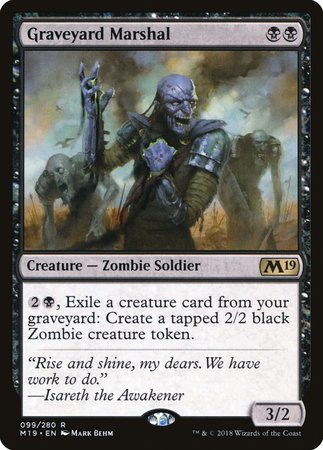 Graveyard Marshal [Core Set 2019] | Gate City Games LLC