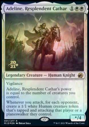 Adeline, Resplendent Cathar [Innistrad: Midnight Hunt Prerelease Promos] | Gate City Games LLC