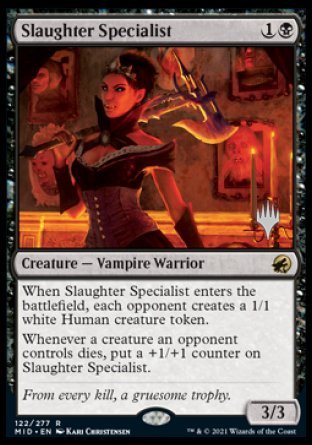 Slaughter Specialist (Promo Pack) [Innistrad: Midnight Hunt Promos] | Gate City Games LLC