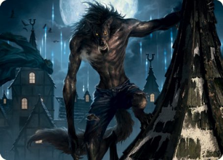 Stalking Predator Art Card [Innistrad: Midnight Hunt Art Series] | Gate City Games LLC