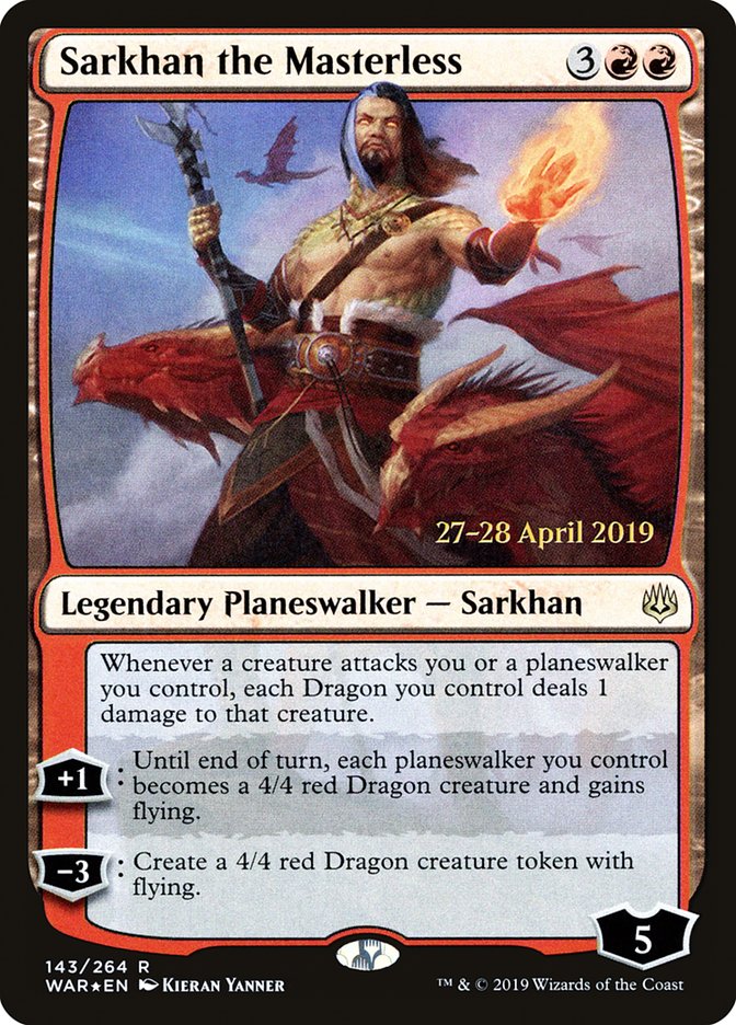 Sarkhan the Masterless  [War of the Spark Prerelease Promos] | Gate City Games LLC