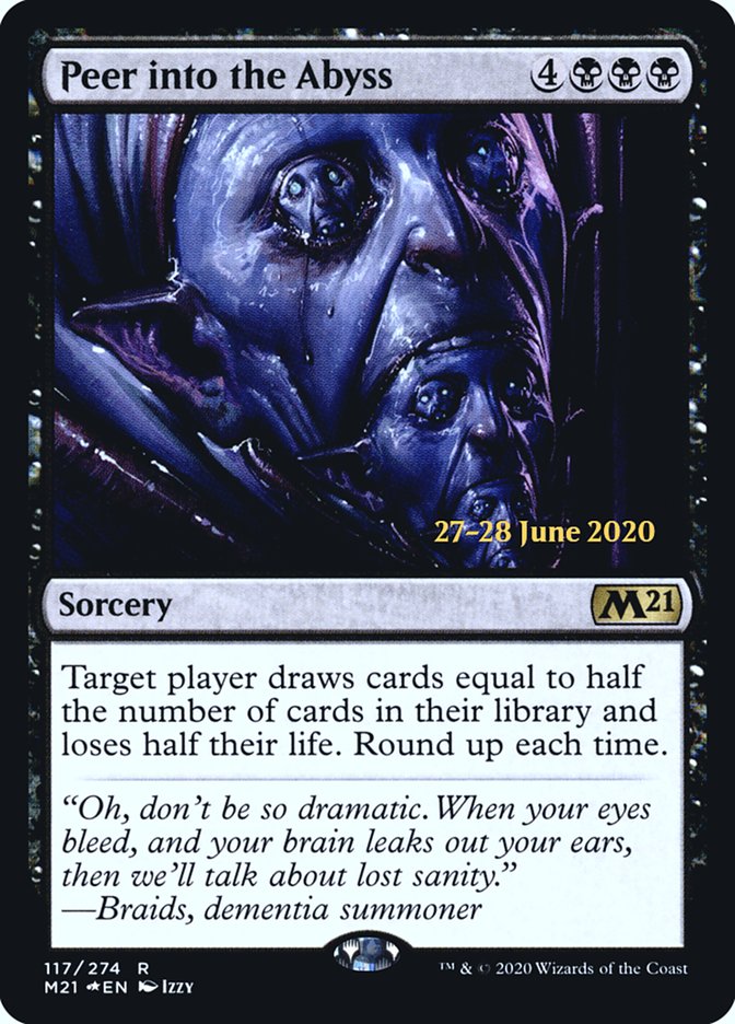 Peer into the Abyss  [Core Set 2021 Prerelease Promos] | Gate City Games LLC