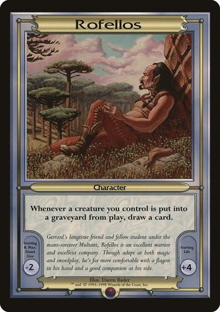 Rofellos (Oversize) [Vanguard Series] | Gate City Games LLC