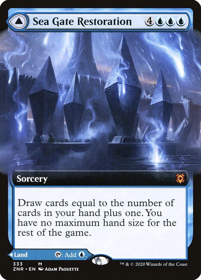 Sea Gate Restoration // Sea Gate, Reborn (Extended Art) [Zendikar Rising] | Gate City Games LLC
