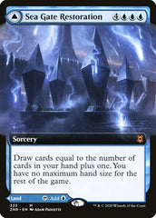 Sea Gate Restoration // Sea Gate, Reborn (Extended Art) [Zendikar Rising] | Gate City Games LLC