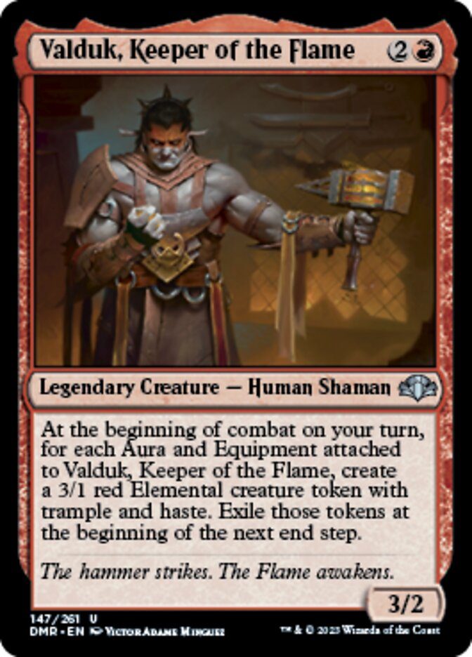 Valduk, Keeper of the Flame [Dominaria Remastered] | Gate City Games LLC