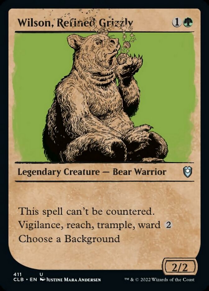 Wilson, Refined Grizzly (Showcase) [Commander Legends: Battle for Baldur's Gate] | Gate City Games LLC