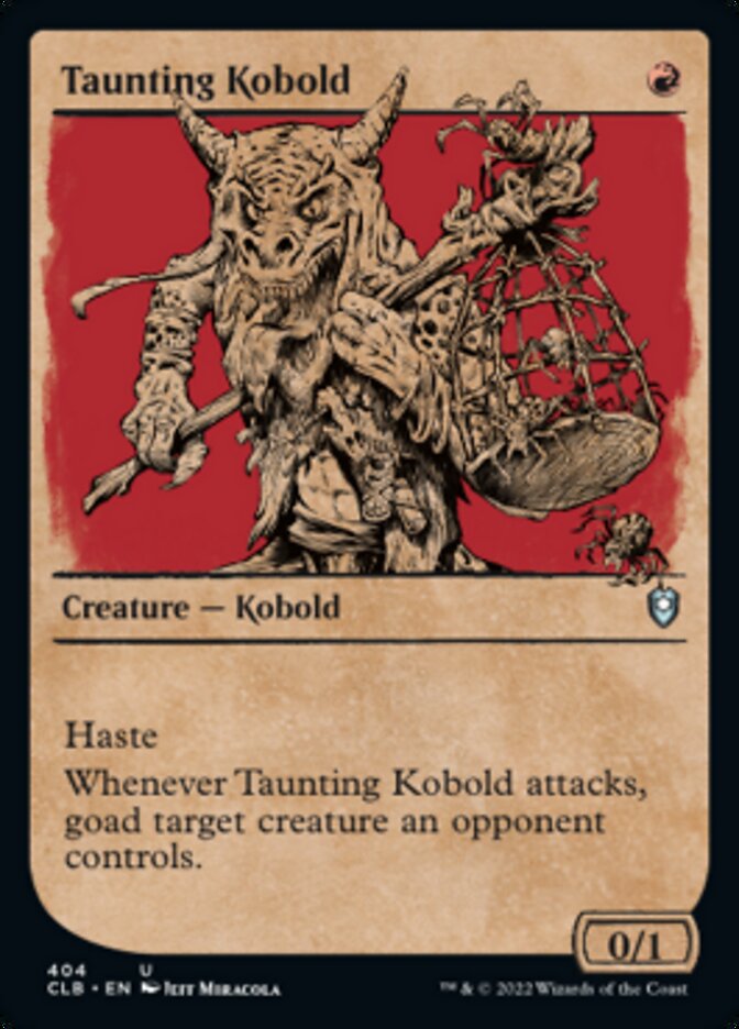 Taunting Kobold (Showcase) [Commander Legends: Battle for Baldur's Gate] | Gate City Games LLC