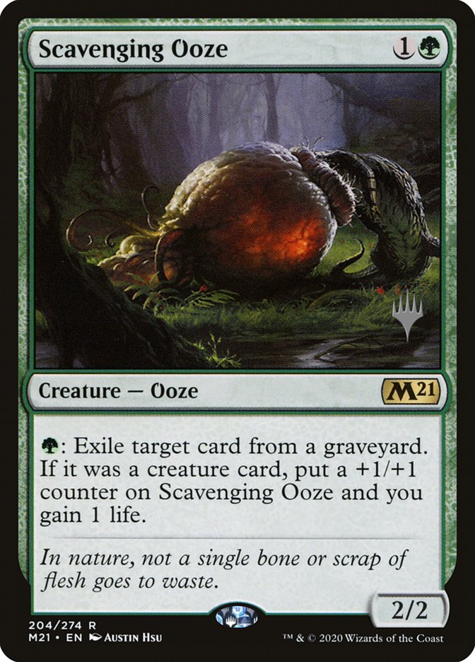 Scavenging Ooze (Promo Pack) [Core Set 2021 Promos] | Gate City Games LLC