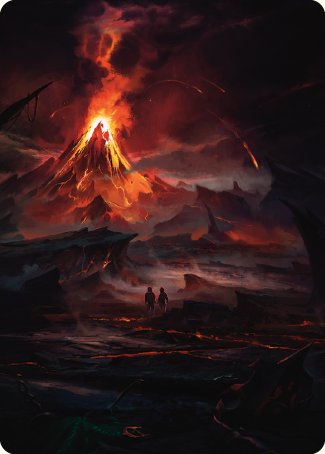 Valley of Gorgoroth Art Card [The Lord of the Rings: Tales of Middle-earth Art Series] | Gate City Games LLC