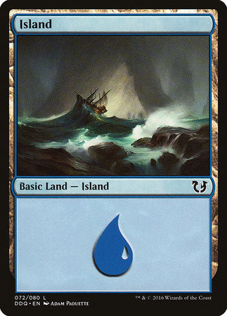 Island (72) [Duel Decks: Blessed vs. Cursed] | Gate City Games LLC