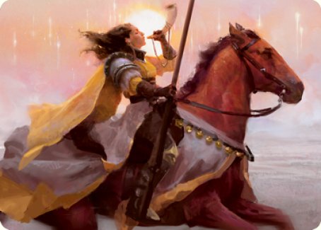 Sunrise Cavalier Art Card [Innistrad: Midnight Hunt Art Series] | Gate City Games LLC