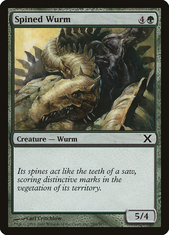 Spined Wurm [Tenth Edition] | Gate City Games LLC