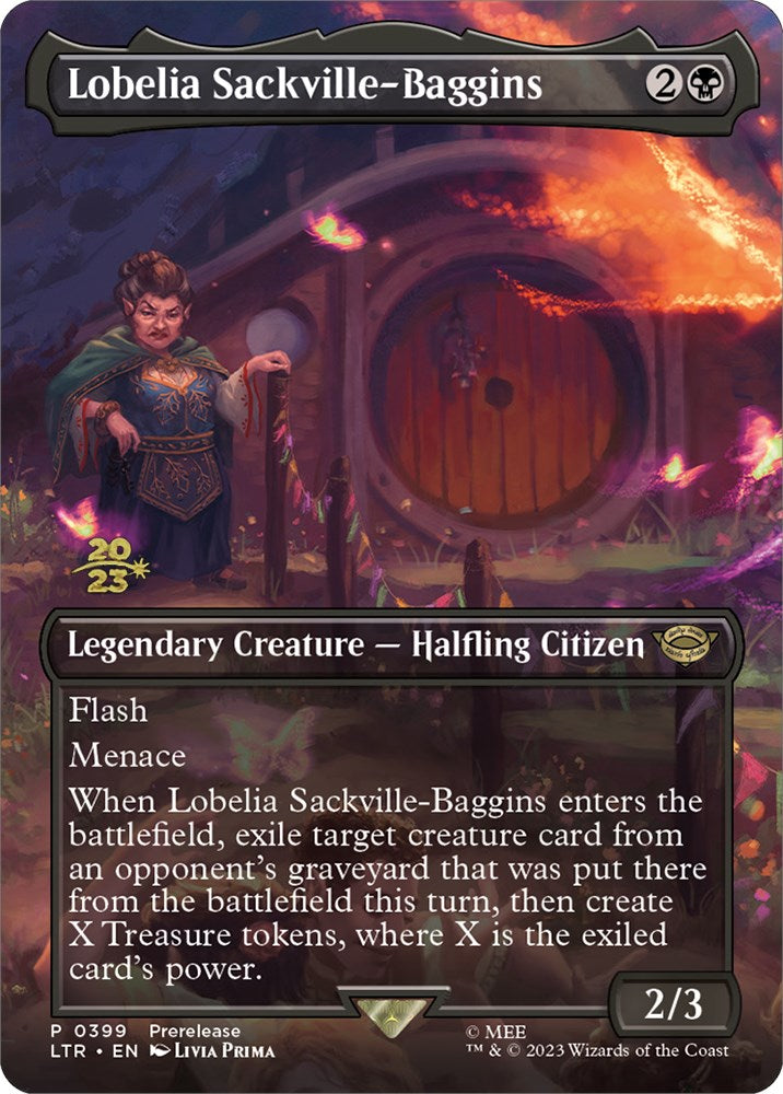 Lobelia Sackville-Baggins (399) [The Lord of the Rings: Tales of Middle-Earth Prerelease Promos] | Gate City Games LLC