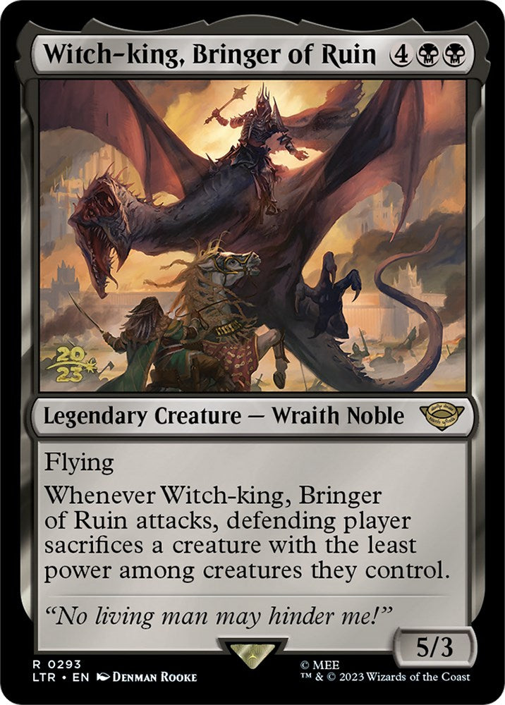 Witch-king, Bringer of Ruin [The Lord of the Rings: Tales of Middle-Earth Prerelease Promos] | Gate City Games LLC