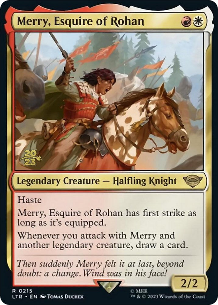 Merry, Esquire of Rohan [The Lord of the Rings: Tales of Middle-Earth Prerelease Promos] | Gate City Games LLC