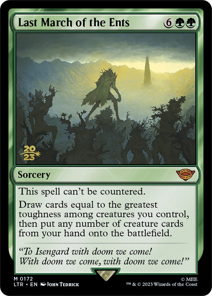 Last March of the Ents [The Lord of the Rings: Tales of Middle-Earth Prerelease Promos] | Gate City Games LLC