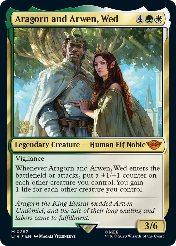 Aragorn and Arwen, Wed [The Lord of the Rings: Tales of Middle-Earth Prerelease Promos] | Gate City Games LLC