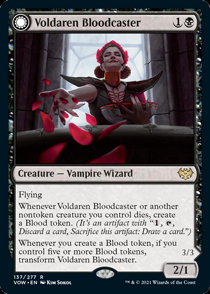 Voldaren Bloodcaster // Bloodbat Summoner [Innistrad: Crimson Vow] | Gate City Games LLC