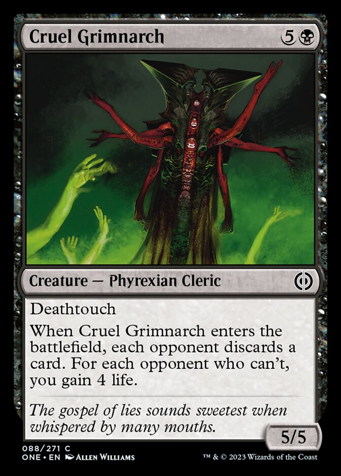 Cruel Grimnarch [Phyrexia: All Will Be One] | Gate City Games LLC