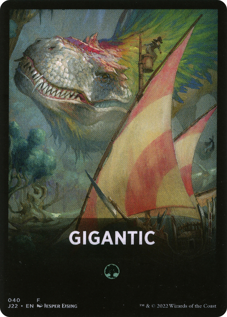 Gigantic Theme Card [Jumpstart 2022 Front Cards] | Gate City Games LLC