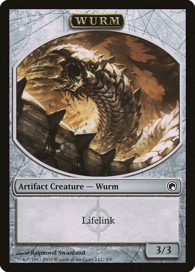 Wurm (Lifelink) [Scars of Mirrodin Tokens] | Gate City Games LLC